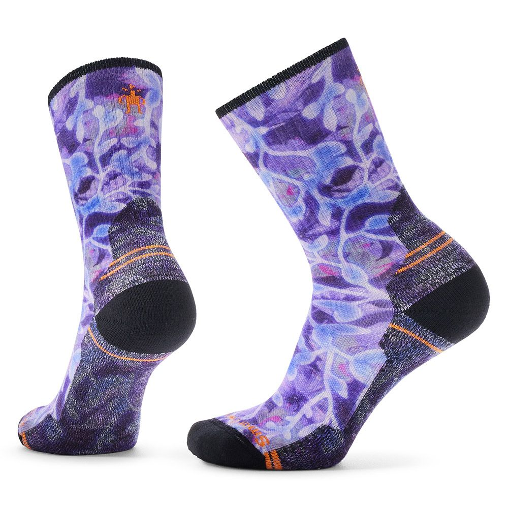 Smartwool Hike Light Cushion Floral Crew Women's - Purple Iris