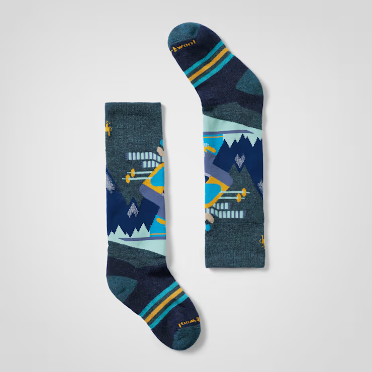 Smartwool Kid's Wintersport Full Cushion Moose Socks - TWI BLUE