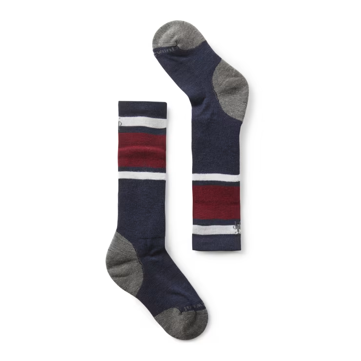 Smartwool Kid's Wintersport Stripe Over The Calf - Deep Navy