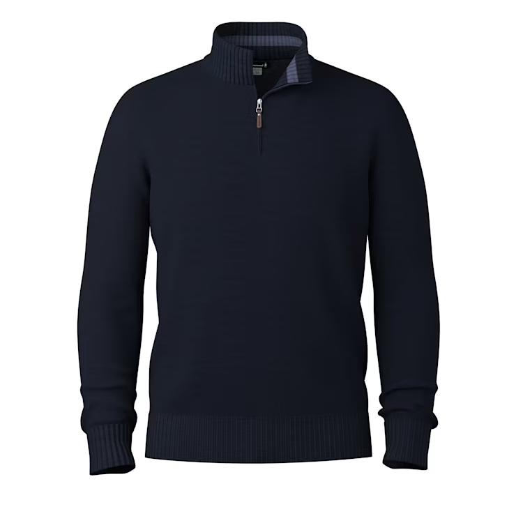 Smartwool Sparwood 1/4 Zip Sweater Men's - NAVY HT