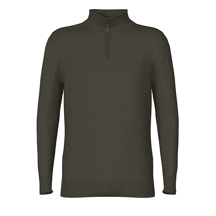 Smartwool Sparwood 1/4 Zip Sweater Men's - WOOD/MOS