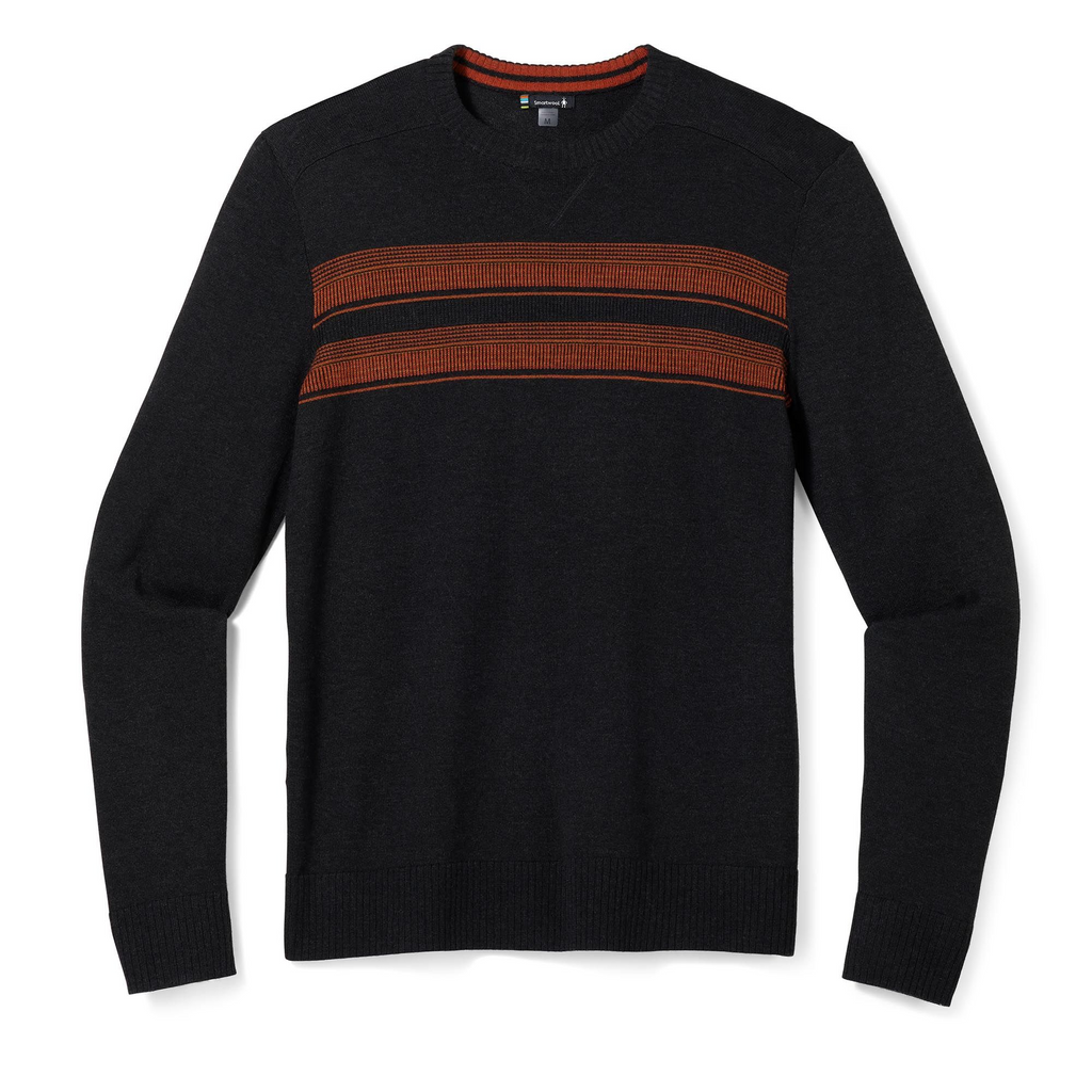 Smartwool Sparwood Stripe Crew Sweater Men's - Charcoal