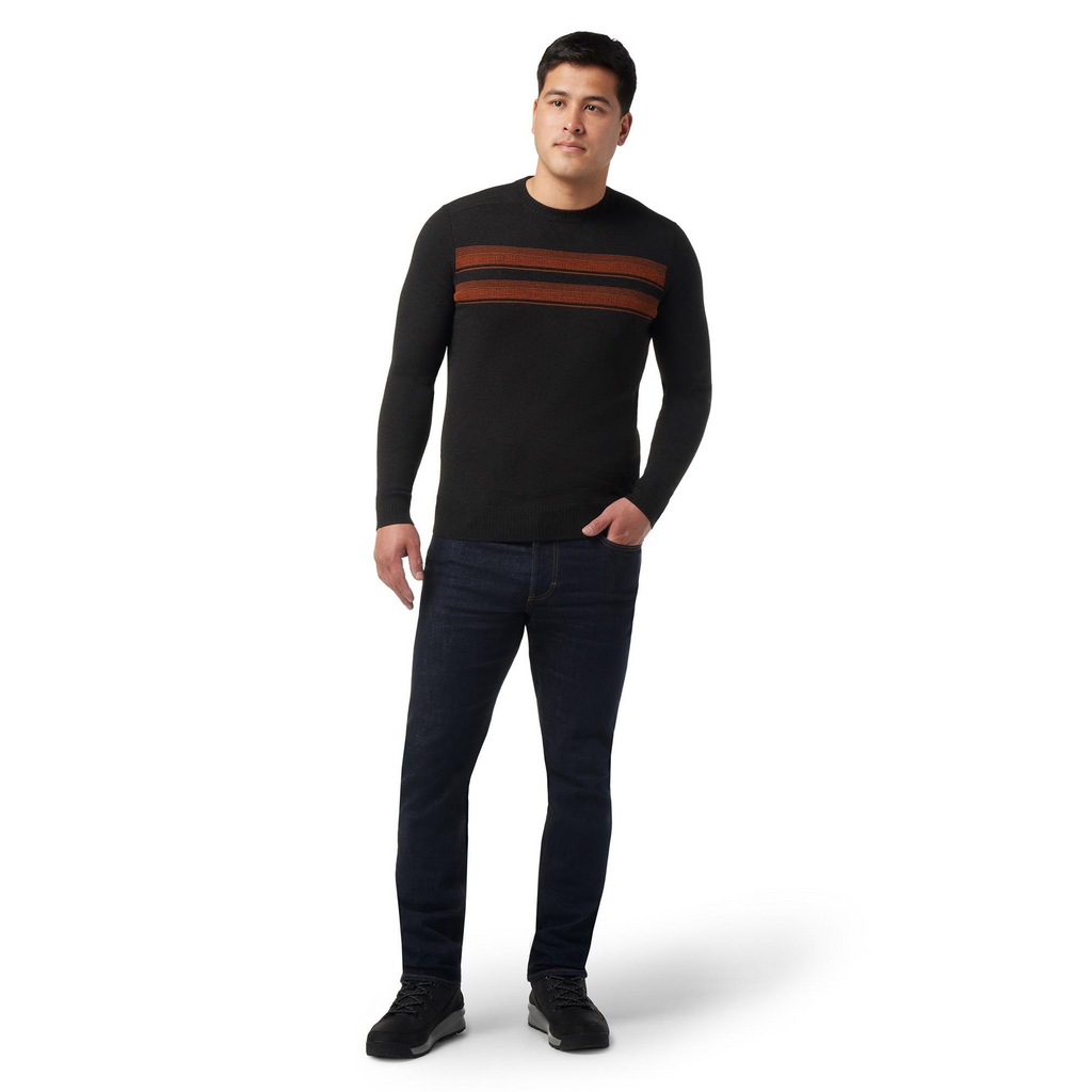 Smartwool Sparwood Stripe Crew Sweater Men's - Charcoal