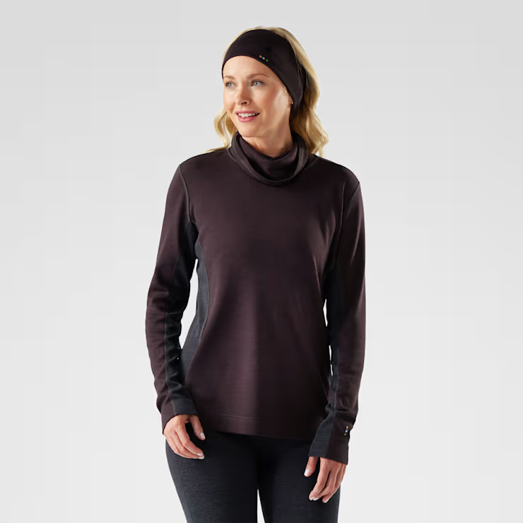 Smartwool Thermal Merino Mock Neck Women's - MINK HT