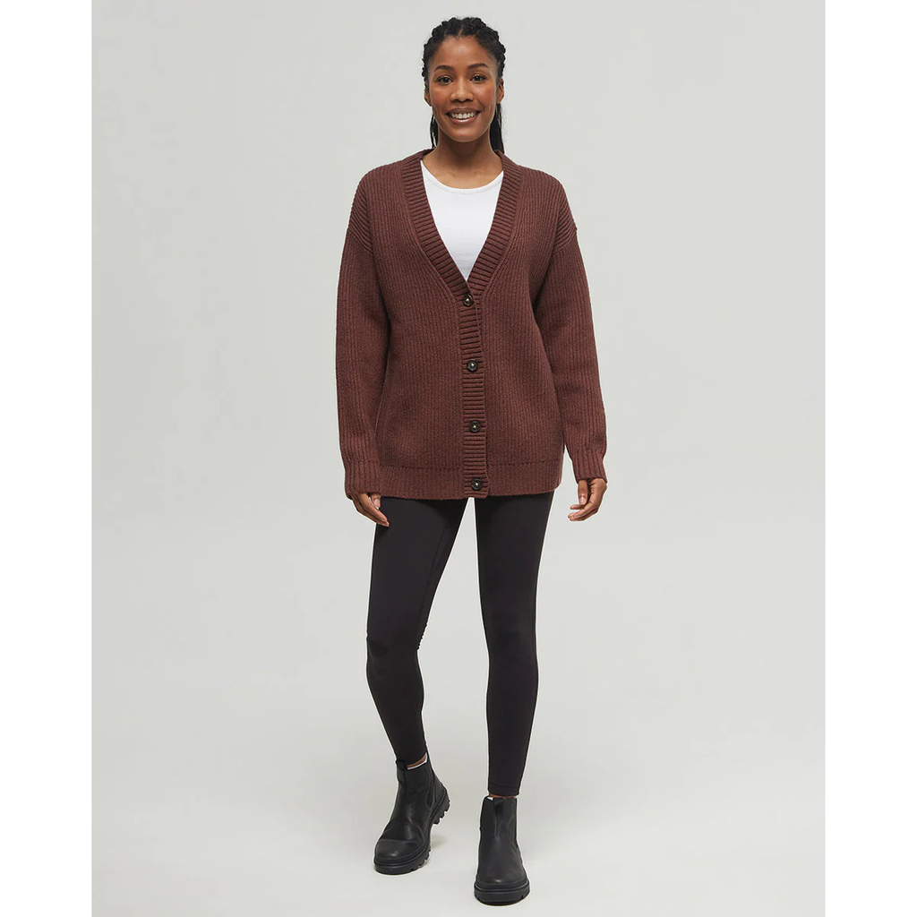 TenTree Highline Oversized Cardigan Women's - MAHOGANY