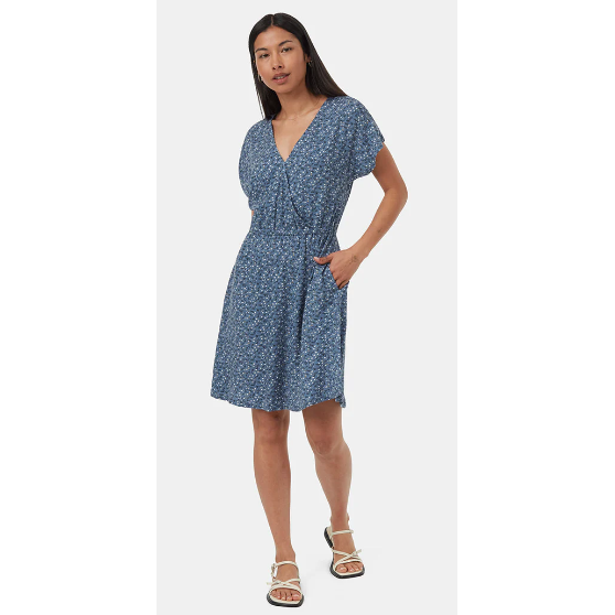 Tentree Ecowoven Crepe Wrap Dress Women's - CANYON B