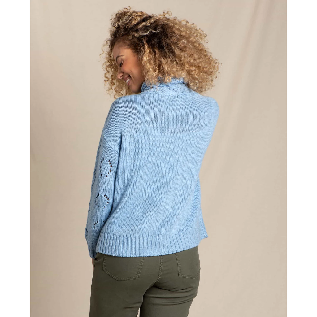 Toad and Co Tupelo II Cable Sweater - Blue