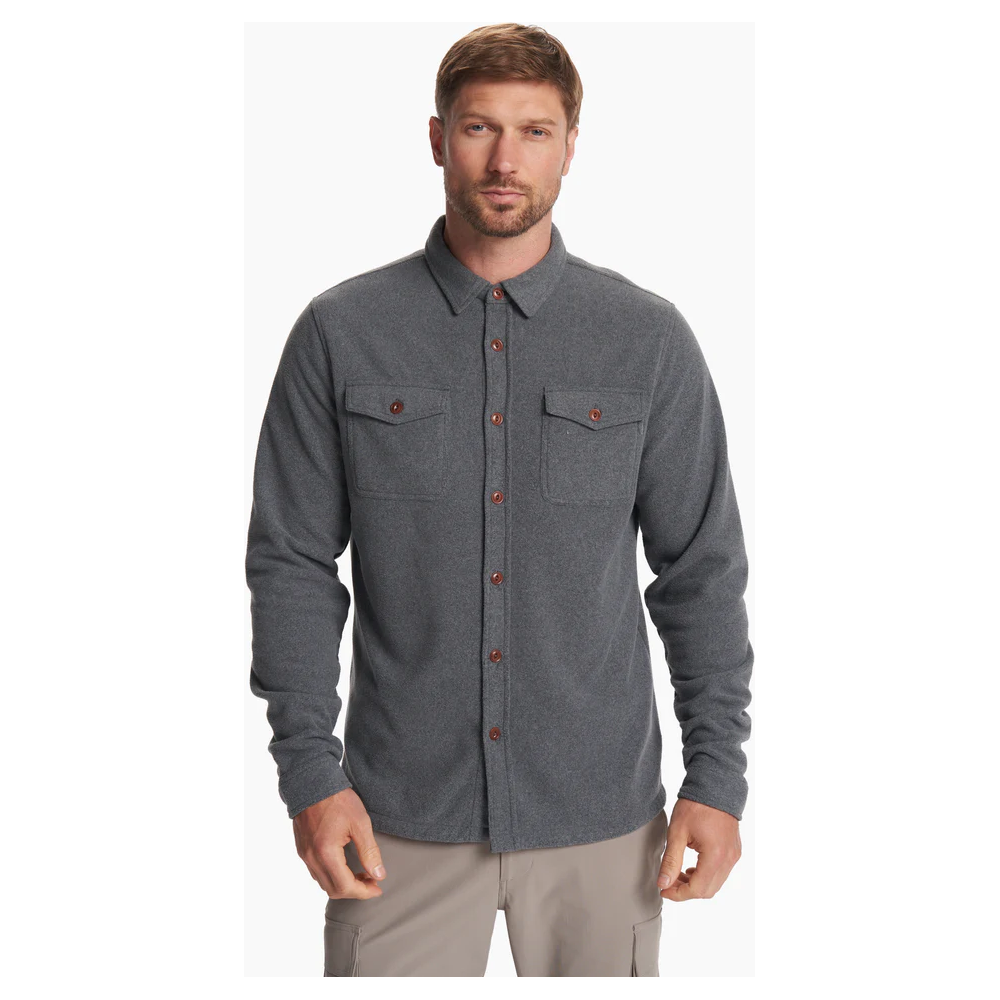 Vuori Aspen Shirt Jacket Men's - Heather Grey