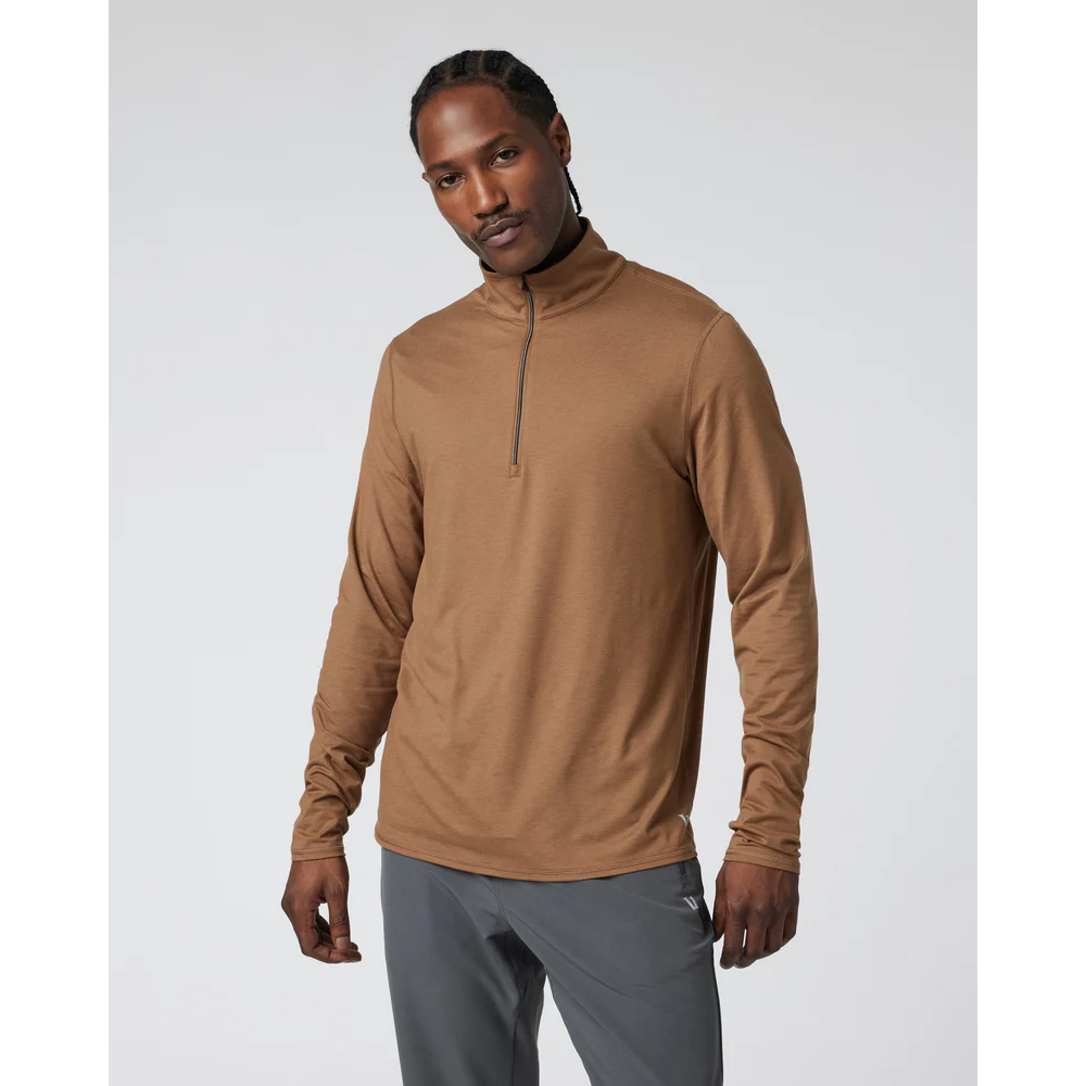 Vuori Ease Performance 1/2 Zip 2.0 Men's - PECAN HT