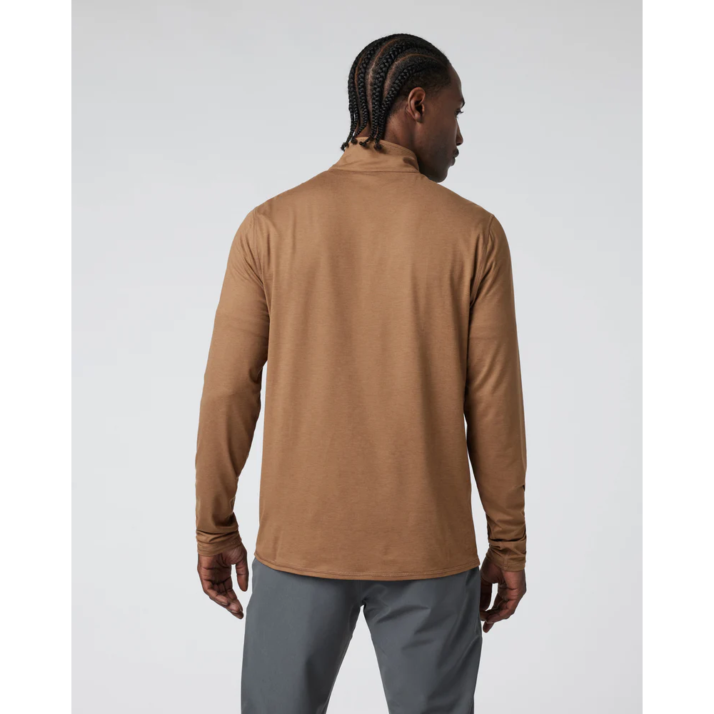 Vuori Ease Performance 1/2 Zip 2.0 Men's - PECAN HT