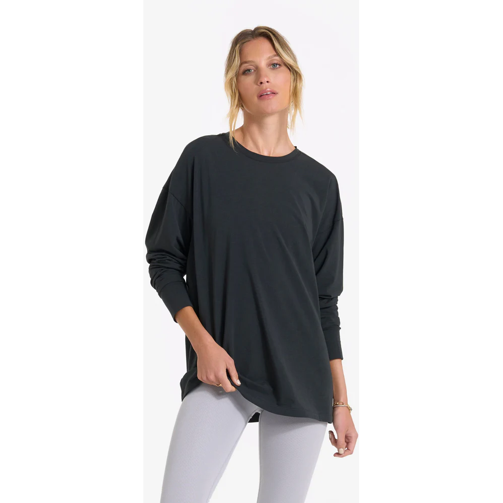 Vuori Feather Long Sleeve Tee Women's - WASH BLK