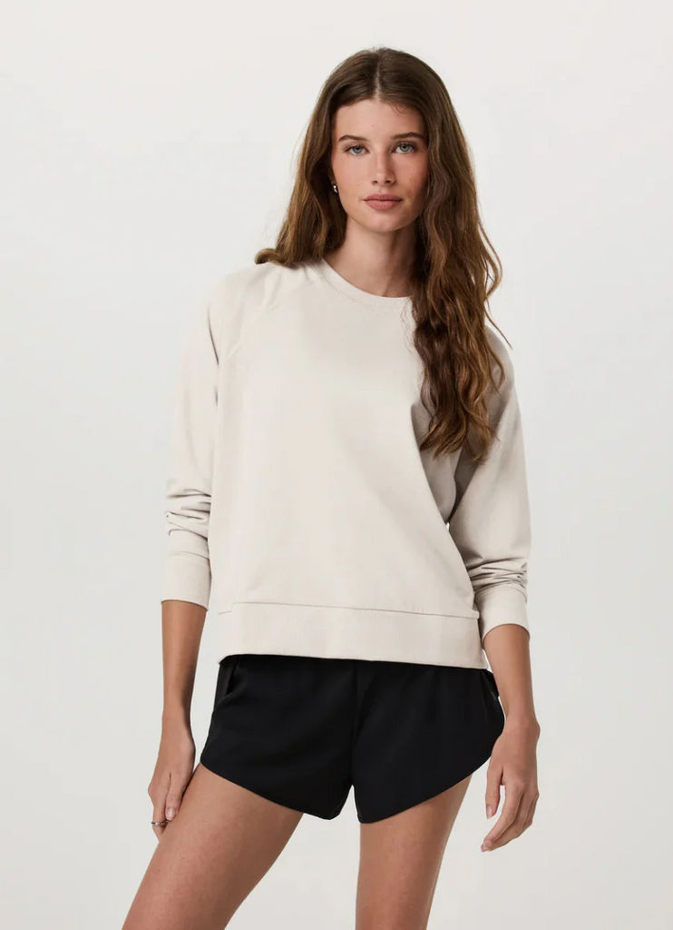 Vuori Halo Crew Long Sleeve Women's - ECRU HT