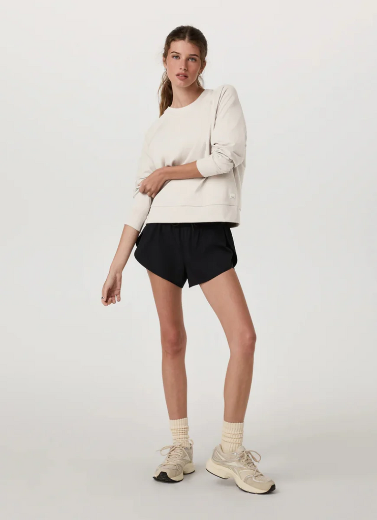 Vuori Halo Crew Long Sleeve Women's - ECRU HT