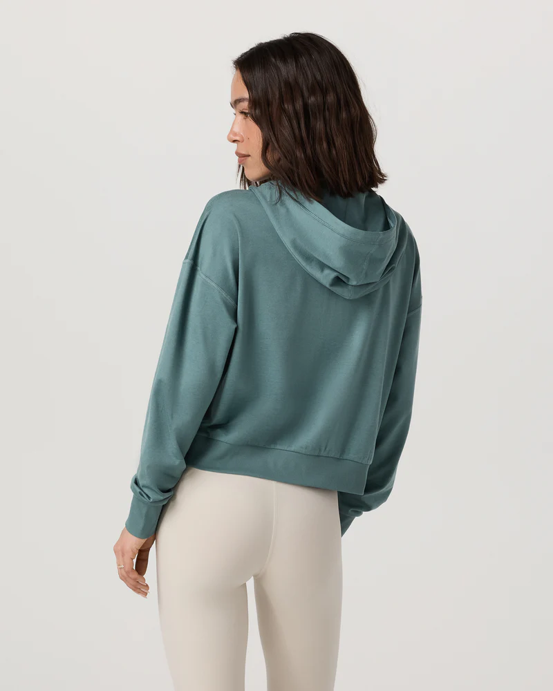 Vuori Halo Modern Full Zip Hoodie Women's - BLUEGRAS