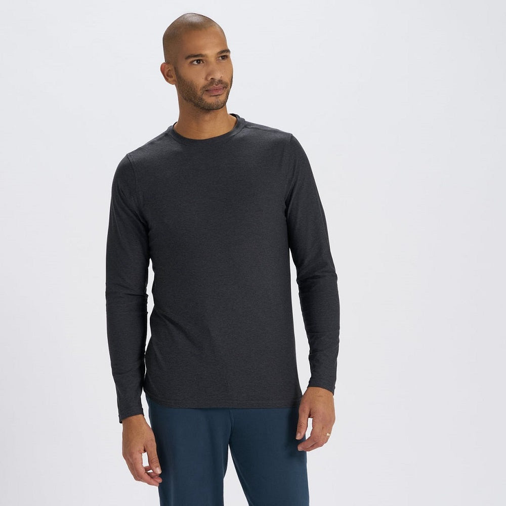 Vuori LS Strato Tech Tee Men's - Charcoal