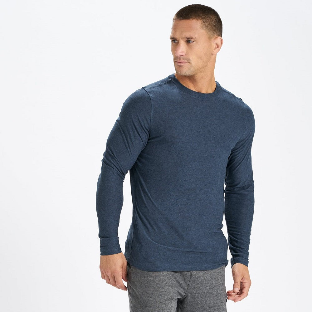 Vuori LS Strato Tech Tee Men's - Navy