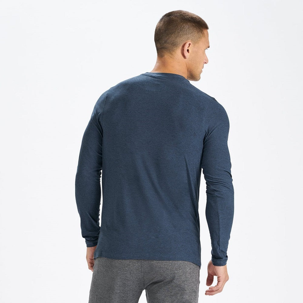 Vuori LS Strato Tech Tee Men's - Navy