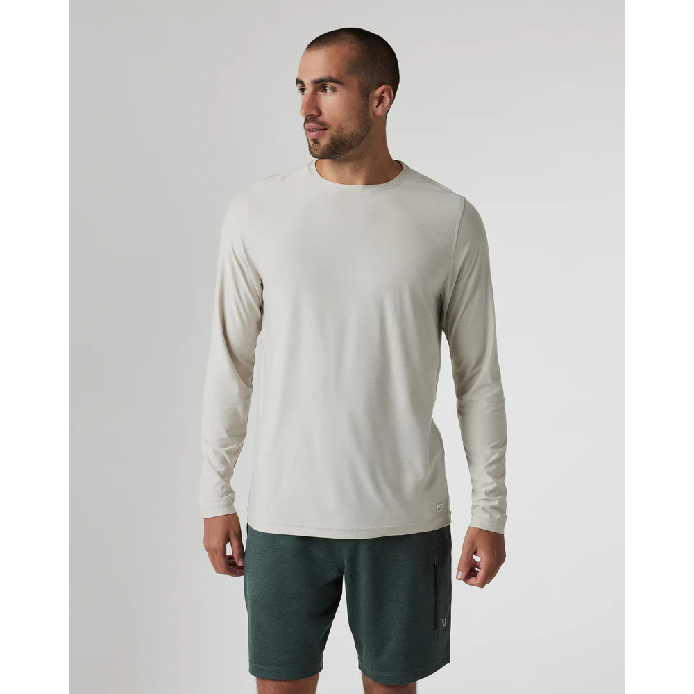 Vuori LS Strato Tech Tee Men's - Salt Heather