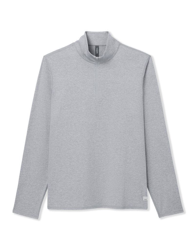 Vuori Ponto 1/2 Zip Mock Neck Men's - LTHR GRY