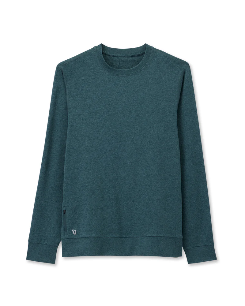 Vuori Ponto Performance Crew Men's - DEEP SEA