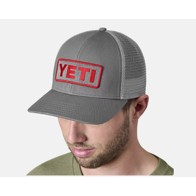Yeti Logo Badge Mid Pro Trucker Hat  - Gray