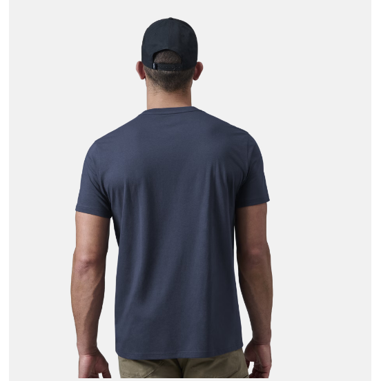 YETI Logo Badge Long Sleeve T-Shirt Grey/Navy