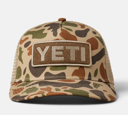 Yeti Logo Full Camo Trucker Hat