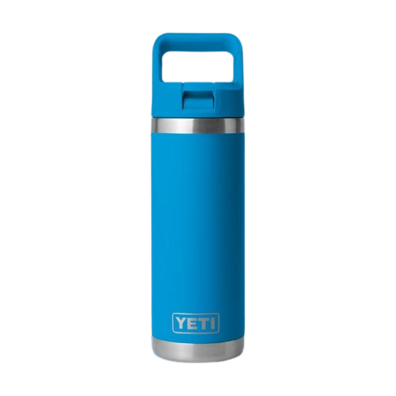 Yeti Rambler 18oz Straw Bottle - Big Wave Blue