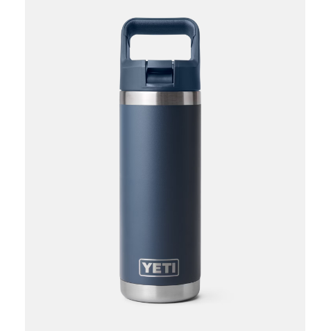 Yeti Rambler 18oz Straw Bottle - Navy