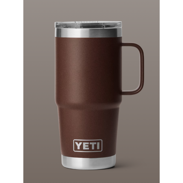 Yeti Rambler 20oz Travel Mug - Wetlands Brown