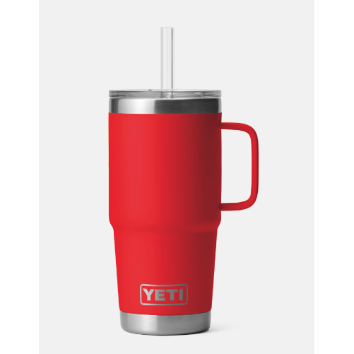 Yeti Rambler 25oz Straw Mug - Rescue Red