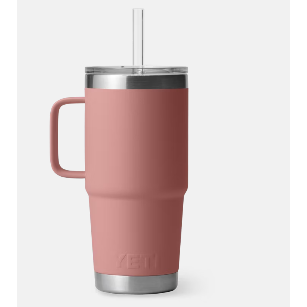 Yeti Rambler 25oz Straw Mug - Sandstone Pink