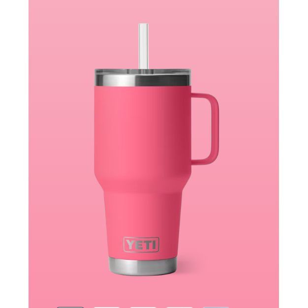 Yeti Rambler 35oz Straw Mug - Tropical Pink