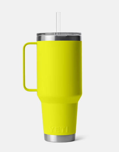 Yeti Rambler 42oz Straw Mug - Firefly Yellow