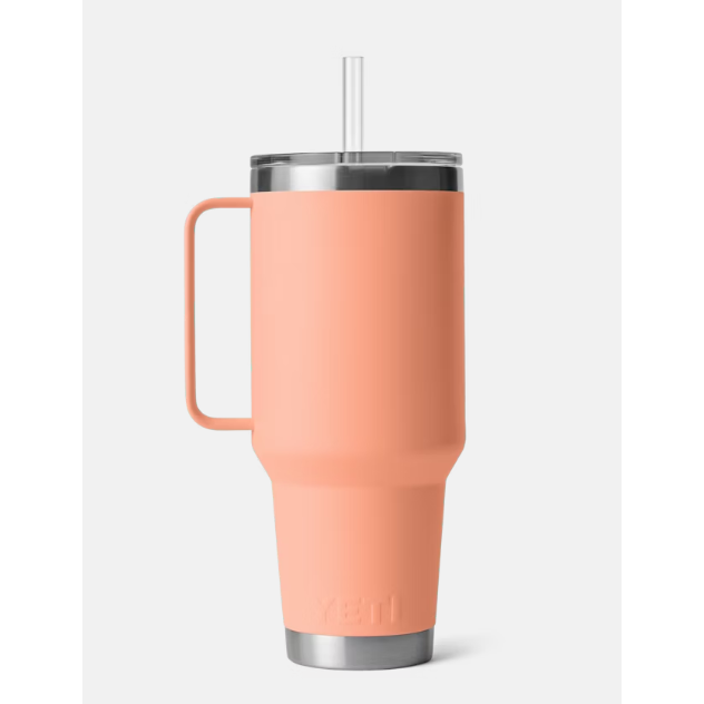 Yeti Rambler 42oz Straw Mug - Lowcountry Peach