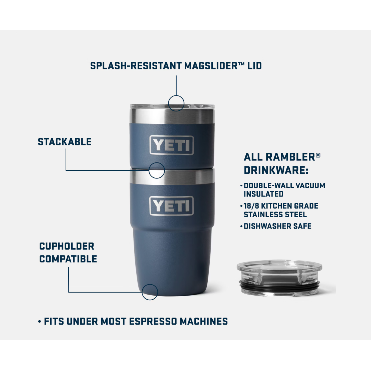 Yeti Rambler 8oz Stackable Cup - Navy