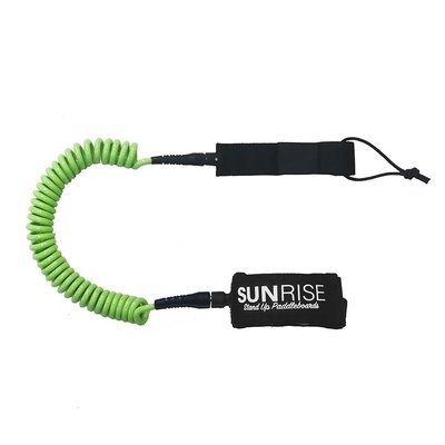 10' Coiled Ankle Sup Leash - Green