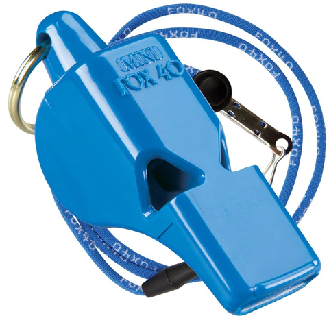 Fox 40 Mini W/Breakaway Lanyard Whistle - BLUE