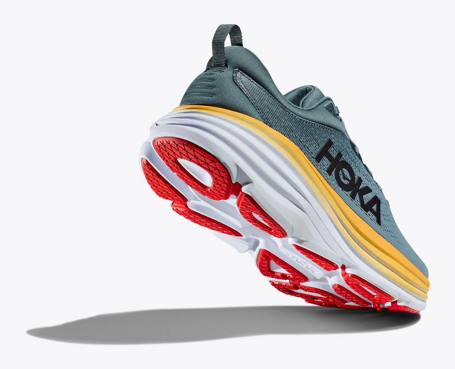 Hoka Bondi 8 Running Shoes Men s White Black 10.5