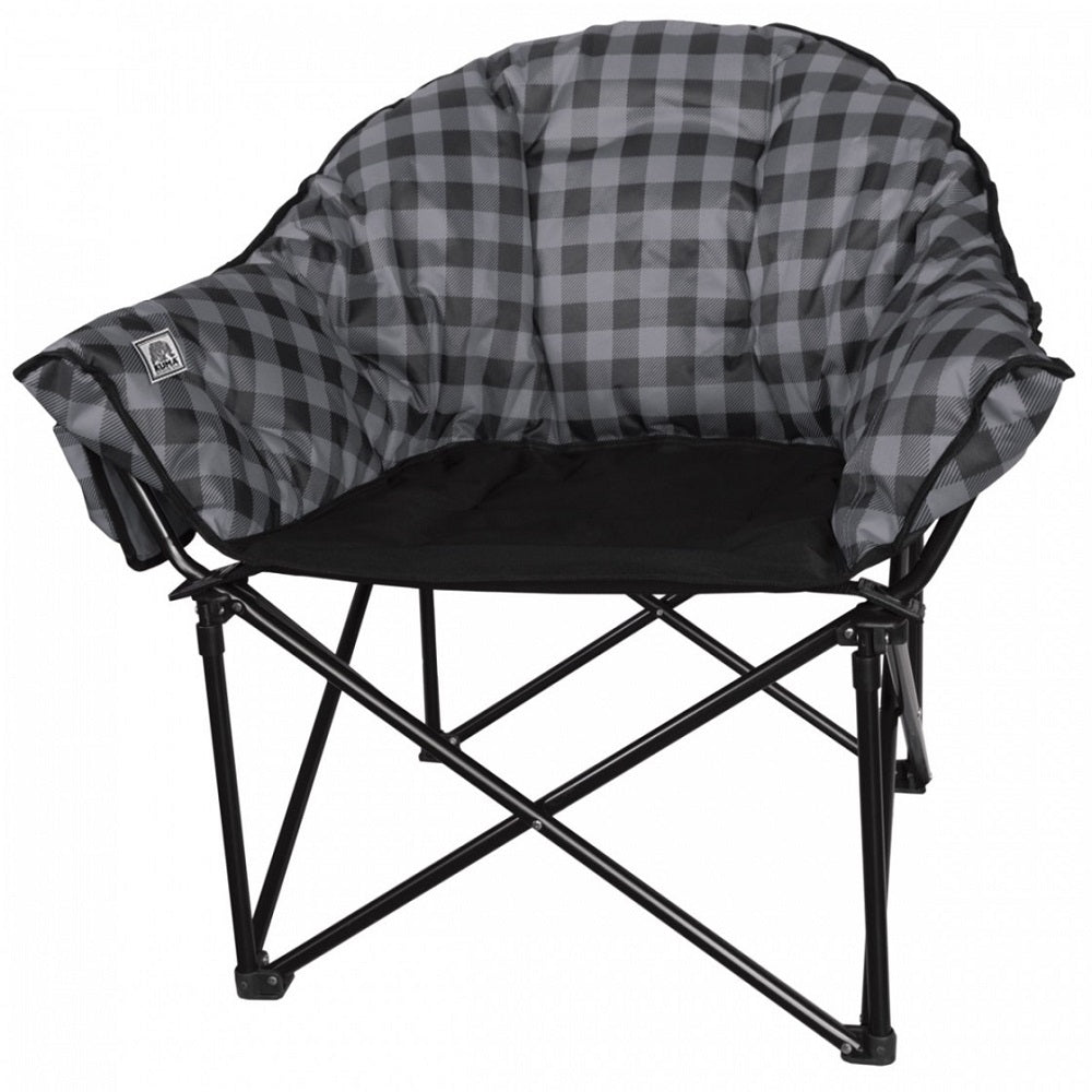 Kuma Lazy Bear Chair - Grey Plaid