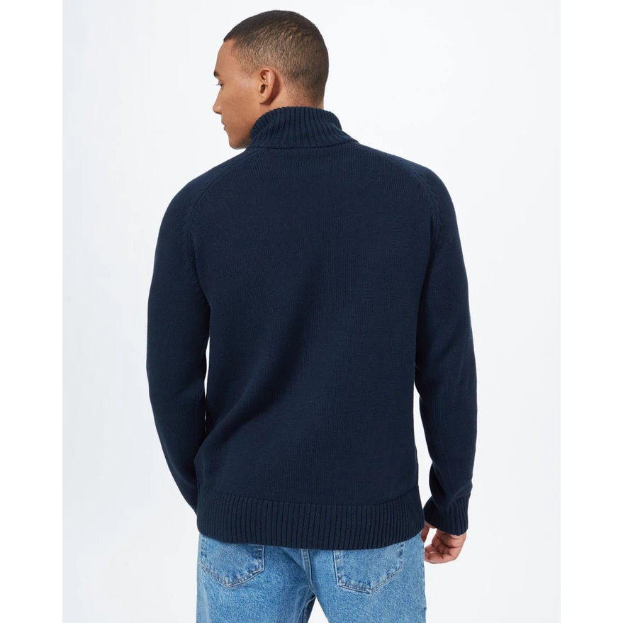 Tentree Highline Mock Neck Sweater Men's - MIDNIGHT