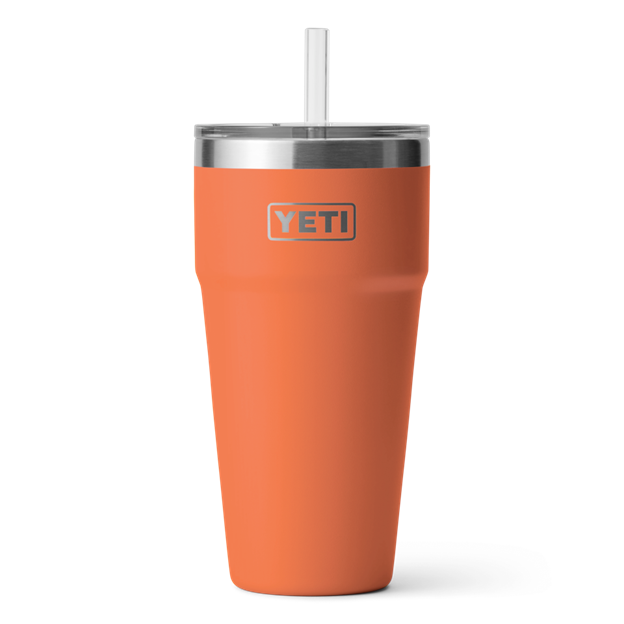 Yeti Rambler 26oz Stackable Cup with Straw Lid - High Desert Clay
